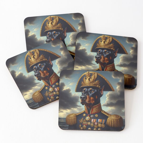 Item preview, Admiral dog with ornate cap - Naval art designed and sold by davidromapixel.