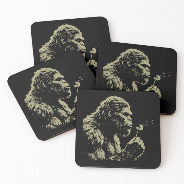 Item preview, Bigfoot Blowing Dandelion Flower Vintage Silhouette Retro Cryptid Nature Lover Wilderness Design designed and sold by VedaSeraphina.