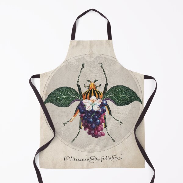 Item preview, Vitiscarabeus Folialux | Surreal Grape Beetle Collage Creature designed and sold by Becky-Poppins.