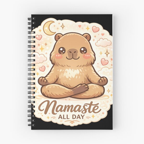 Item preview, Namaste All Day – Cute Meditating Capybara Kawaii Yoga Design designed and sold by MartBook.