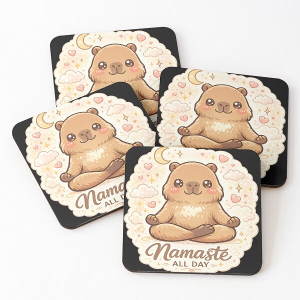Item preview, Namaste All Day – Cute Meditating Capybara Kawaii Yoga Design designed and sold by MartBook.