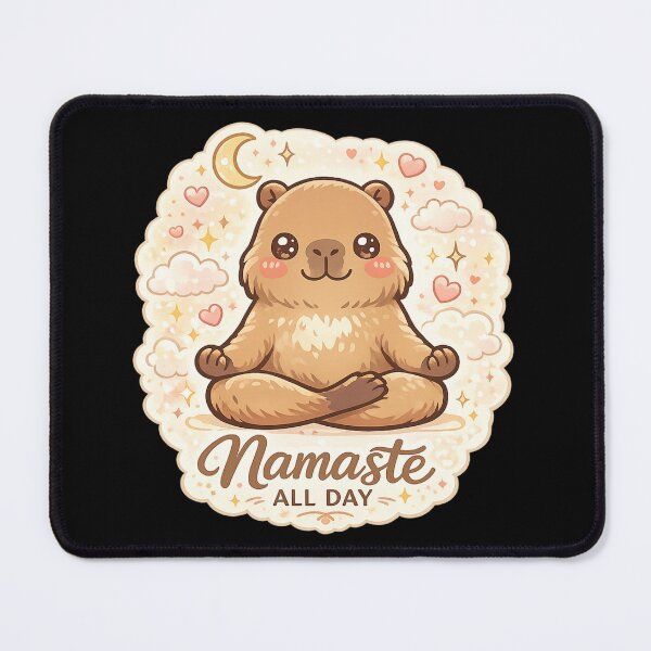 Item preview, Namaste All Day – Cute Meditating Capybara Kawaii Yoga Design designed and sold by MartBook.