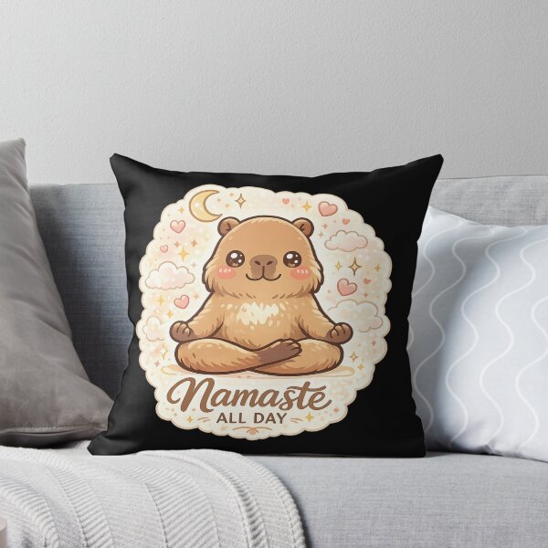 Item preview, Namaste All Day – Cute Meditating Capybara Kawaii Yoga Design designed and sold by MartBook.