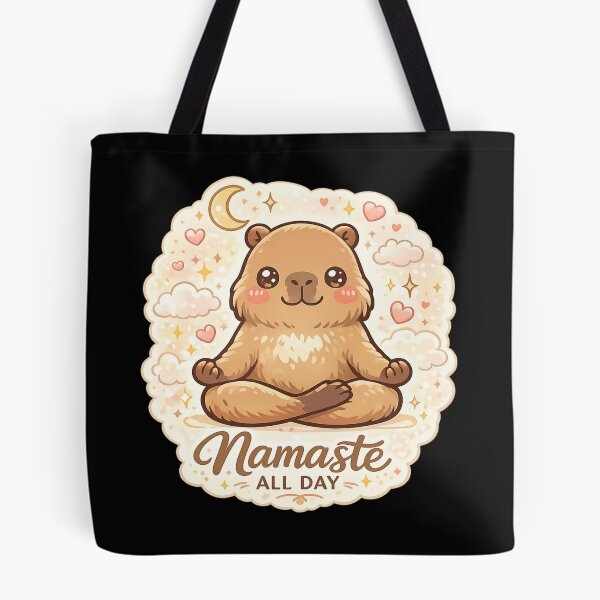 Item preview, Namaste All Day – Cute Meditating Capybara Kawaii Yoga Design designed and sold by MartBook.