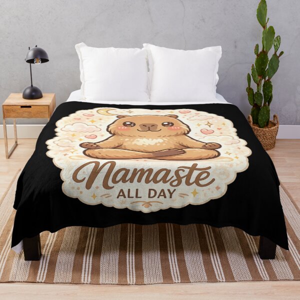 Item preview, Namaste All Day – Cute Meditating Capybara Kawaii Yoga Design designed and sold by MartBook.