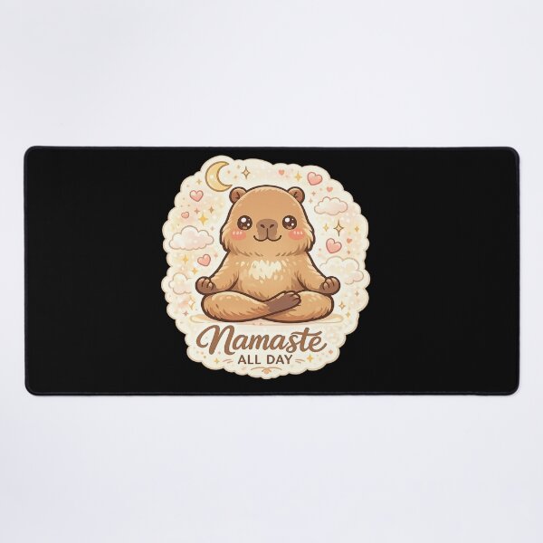 Item preview, Namaste All Day – Cute Meditating Capybara Kawaii Yoga Design designed and sold by MartBook.