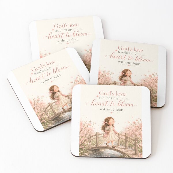 Item preview, God’s Love Teaches My Heart To Bloom Christian Kids Art designed and sold by LoveNurseries.