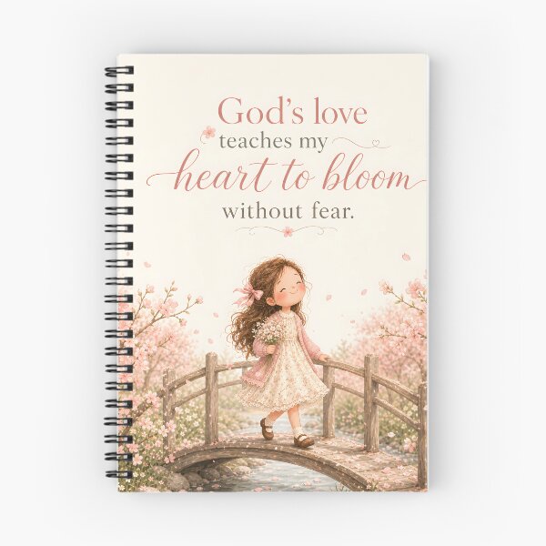 Item preview, God’s Love Teaches My Heart To Bloom Christian Kids Art designed and sold by LoveNurseries.