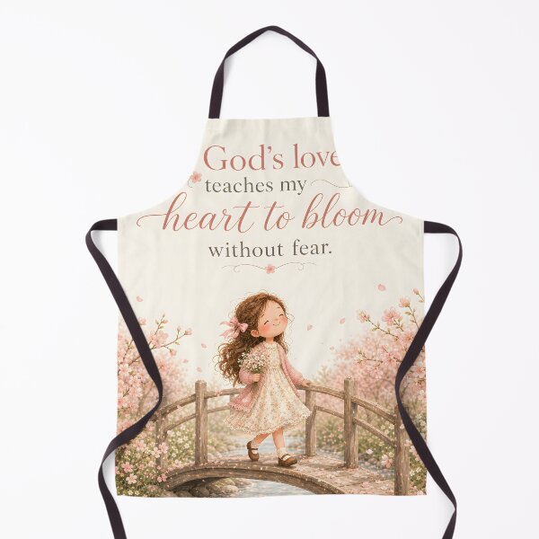 Item preview, God’s Love Teaches My Heart To Bloom Christian Kids Art designed and sold by LoveNurseries.