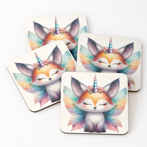 Item preview, Zen Unicorn Fox, Ai Generated Art designed and sold by ACC .