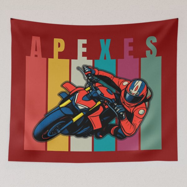 Item preview, Hitting the Apexes – Retro Motorcycle Art --- designed and sold by 2msons.