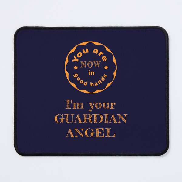 Item preview, You Are in Good Hands I'm Your Guardian Angel | Orange Typography Design | Spiritual Quote Aesthetic | Warm Inspirational Gift designed and sold by unique art and design.