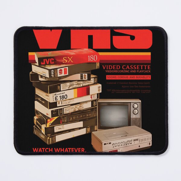 Item preview, VHS Retro Video Cassette Vintage Nostalgia Design designed and sold by ZEtexaxe.