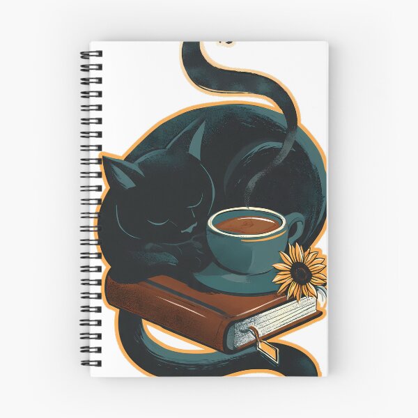 Item preview, Paper and Tea Black Cat designed and sold by pumsquare.