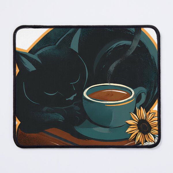 Item preview, Paper and Tea Black Cat designed and sold by pumsquare.