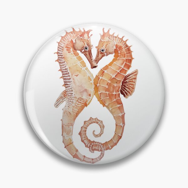 Item preview, Pair of seahorses - watercolor painting designed and sold by 26LN.