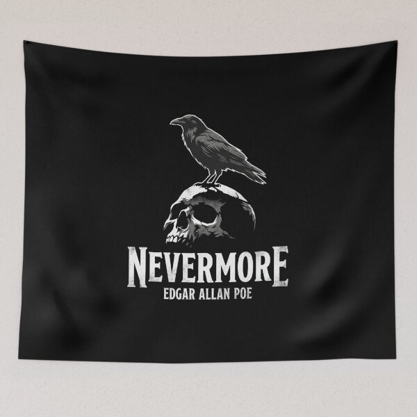 Item preview, Edgar Allan Poe Nevermore Raven and Skull Gothic designed and sold by Fenay Designs.