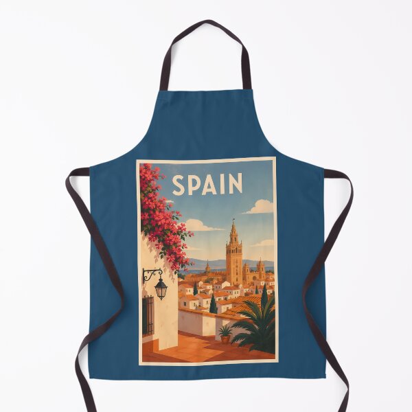Item preview, Spain Seville Illustration Travel Art Vintage designed and sold by KrisSidDesigns.