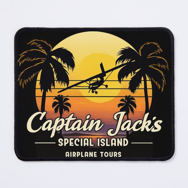 Item preview, Captain Jack Island Airplane Tours Retro Travel Design designed and sold by ZEtexaxe.