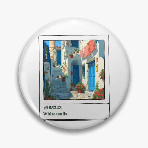 Item preview, White walls- Greece designed and sold by priyankajustine.