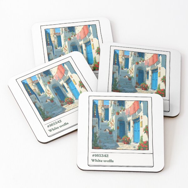 Item preview, White walls- Greece designed and sold by priyankajustine.