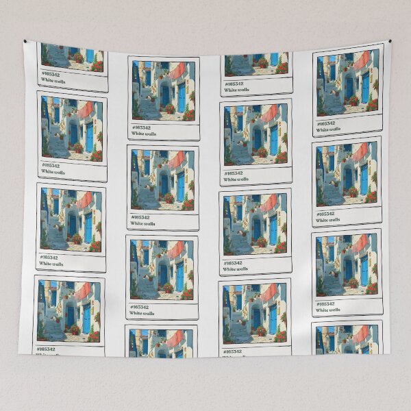 Item preview, White walls- Greece designed and sold by priyankajustine.