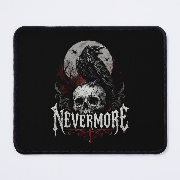 Item preview, Edgar Allan Poe Heavy Metal Nevermore Raven Skull Goth designed and sold by Fenay Designs.