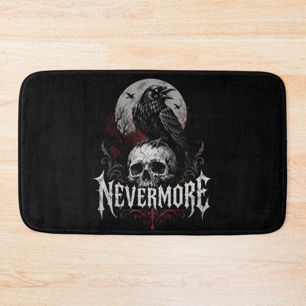 Item preview, Edgar Allan Poe Heavy Metal Nevermore Raven Skull Goth designed and sold by Fenay Designs.