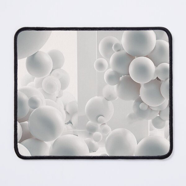 Item preview, Minimalist White Geometric Sphere Abstract 3D Background designed and sold by Kavya Art.