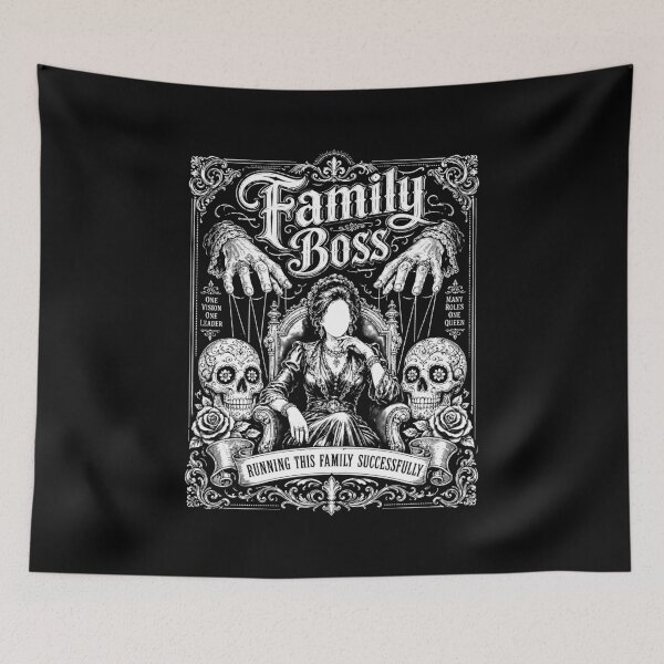 Item preview, Family Boss Queen Throne Sugar Skull Rose Gothic Women designed and sold by graphixpolash.