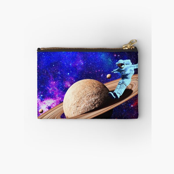 Item preview, surreal Astronaut skating on Saturn rings space art  designed and sold by FahdSpaceArt.