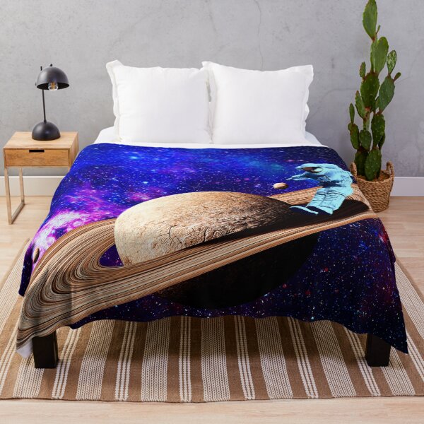 Item preview, surreal Astronaut skating on Saturn rings space art  designed and sold by FahdSpaceArt.