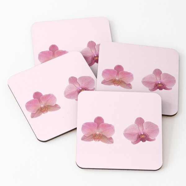 Item preview, pink orchid flower sticker pack 2 designed and sold by inainart.