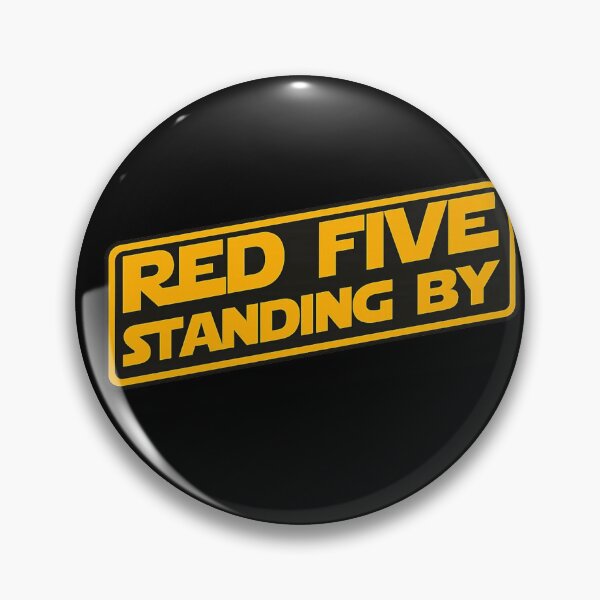 Item preview, Red Five Standing By Retro Space Pilot Design designed and sold by ZEtexaxe.