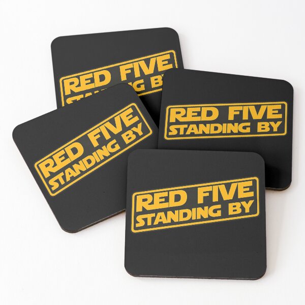 Item preview, Red Five Standing By Retro Space Pilot Design designed and sold by ZEtexaxe.