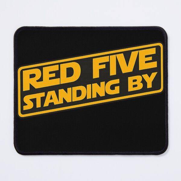 Item preview, Red Five Standing By Retro Space Pilot Design designed and sold by ZEtexaxe.