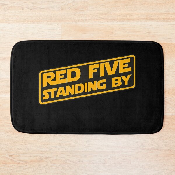 Item preview, Red Five Standing By Retro Space Pilot Design designed and sold by ZEtexaxe.