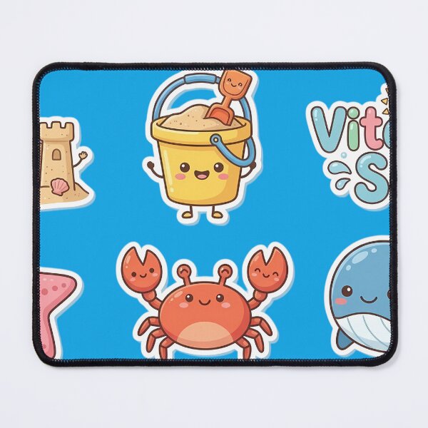 Item preview, Cute Kawaii Beach Day Sticker Pack Vitamin Sea Fun designed and sold by jo-e-basta.
