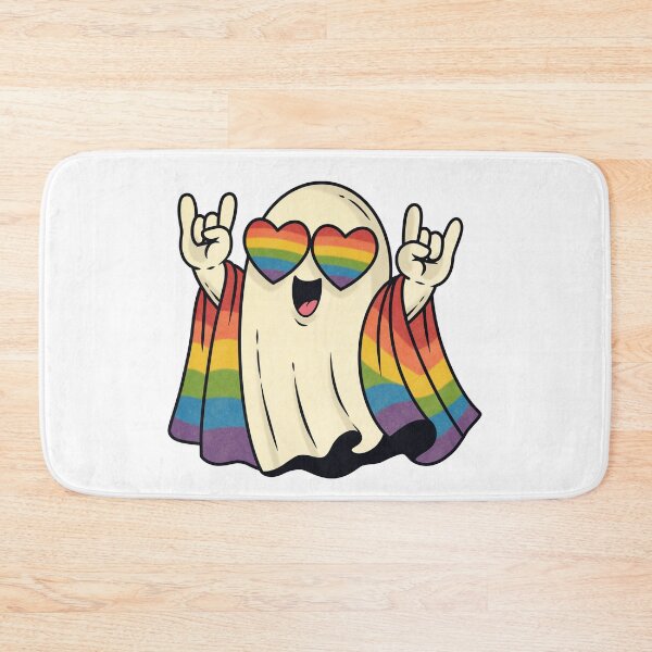 Item preview, Cute Pride Ghost with Rainbow Glasses designed and sold by Anne97s.