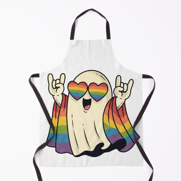 Item preview, Cute Pride Ghost with Rainbow Glasses designed and sold by Anne97s.