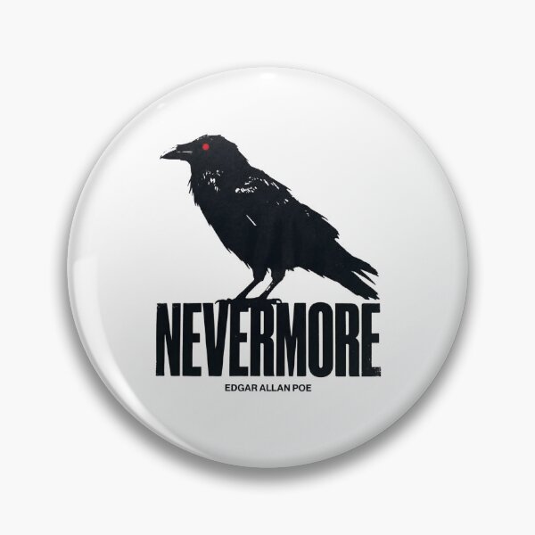 Item preview, Edgar Allan Poe Nevermore Red Eye Raven Graphic designed and sold by Fenay Designs.