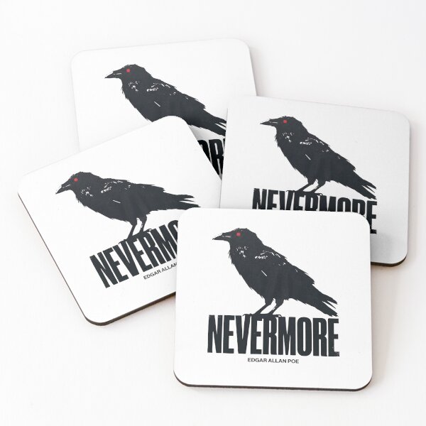 Item preview, Edgar Allan Poe Nevermore Red Eye Raven Graphic designed and sold by Fenay Designs.