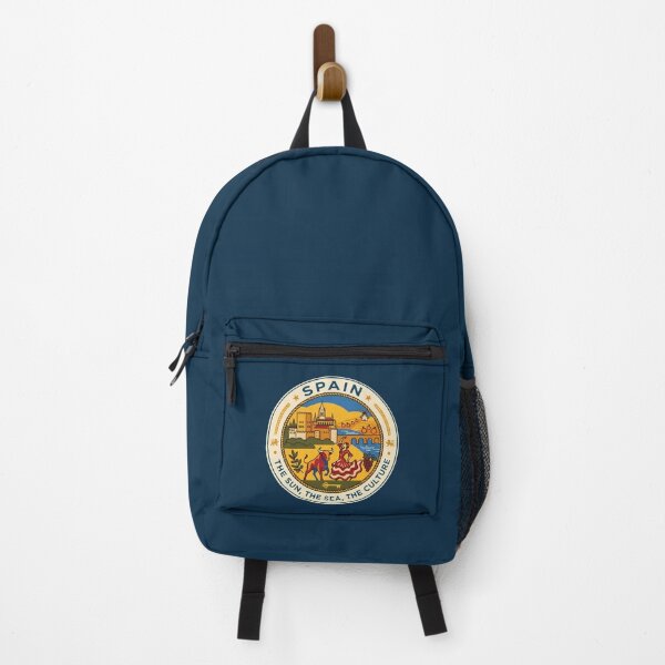Item preview, Spain Illustration Travel Art Badge designed and sold by KrisSidDesigns.