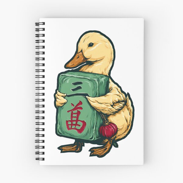 Item preview, Lucky Lantern Mahjong Duck designed and sold by pumsquare.