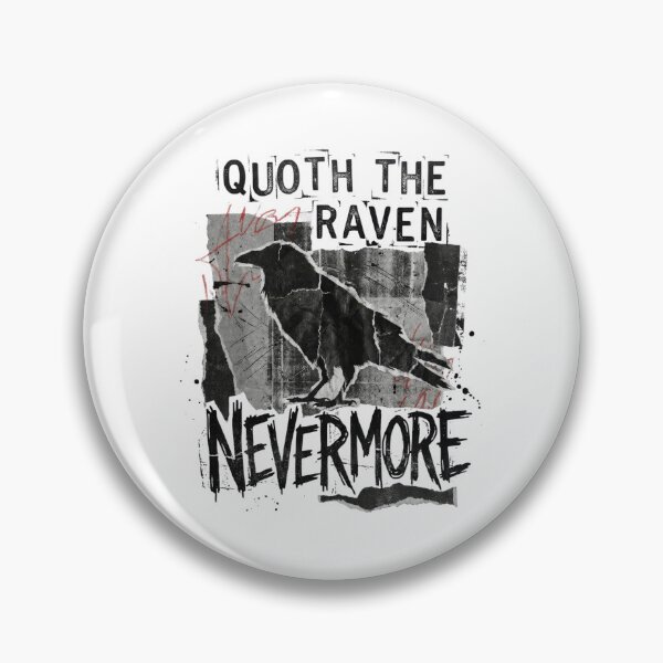 Item preview, Edgar Allan Poe Quoth the Raven Nevermore Grunge designed and sold by Fenay Designs.