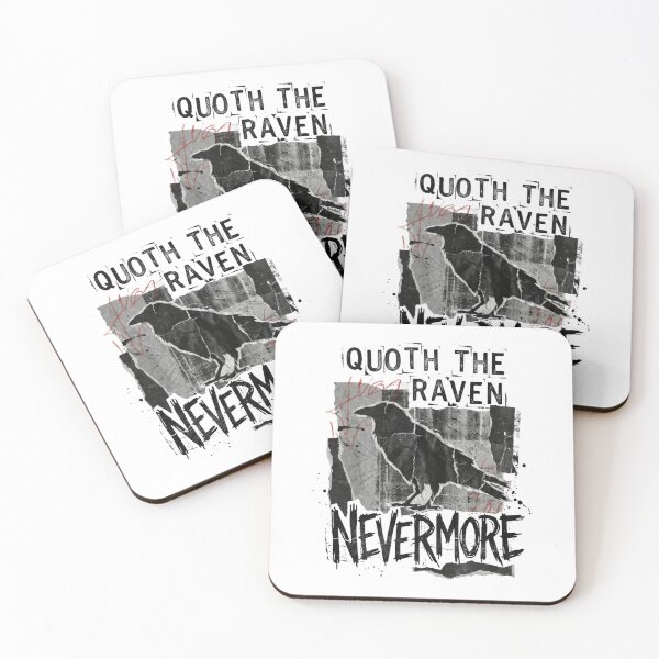 Item preview, Edgar Allan Poe Quoth the Raven Nevermore Grunge designed and sold by Fenay Designs.