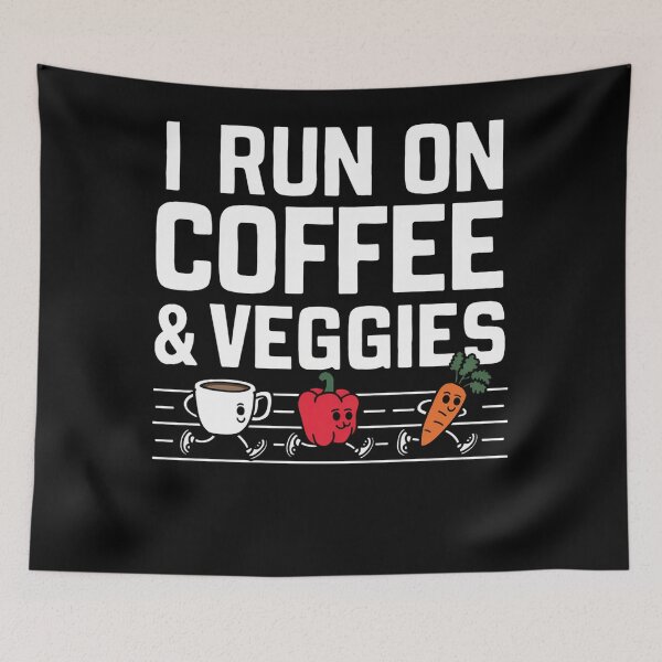 Item preview, Coffee And Veggies Runner designed and sold by SiarheiYur.