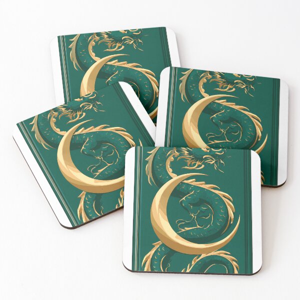 Item preview, Green Dragon Moon Tile designed and sold by pumsquare.