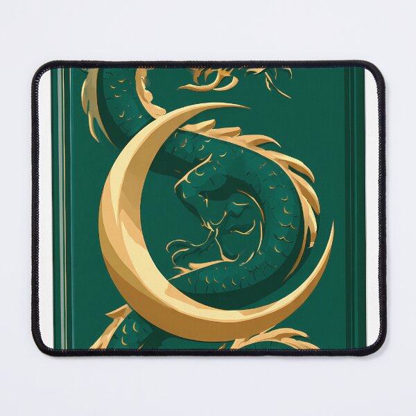 Item preview, Green Dragon Moon Tile designed and sold by pumsquare.