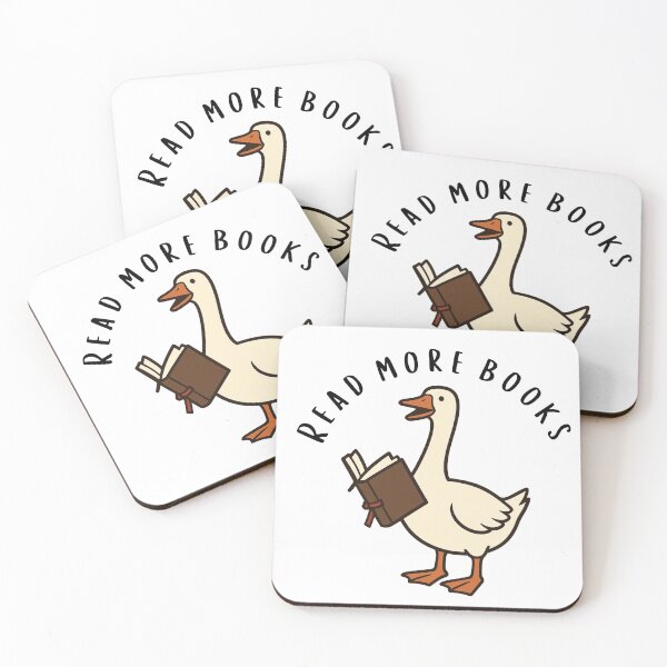 Item preview, Read more books - goose designed and sold by Bookish Blossom.